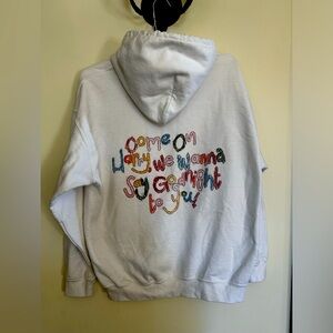 Harry Styles “As It Was” white hooded sweatshirt size L in excellent condition!